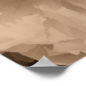 Pioenbloem in bloei in sepia poster (Hoek)