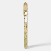 Pioenen van Alphonse Mucha,  Art Nouveau Case-Mate iPhone Case (Achterkant / Links)