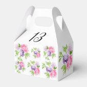 Pioenencluster 13e verjaardag Party Favor Box Bedankdoosjes (Achterkant)