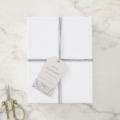 Pioenentuin | Saliegroene bloemenschouwingsdouche Cadeaulabel (Met Touw)