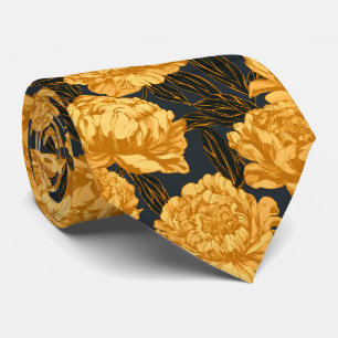 Pioenprint Trouwkleding Voor Mannen Zomer Stropdas
