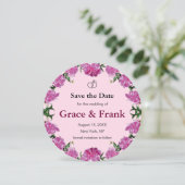 Pioenroos. Save The Date (Staand voorkant)