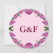 Pioenroos. Save The Date (Achterkant)