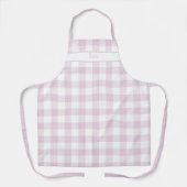 Pioenroze Gingham Geruite Schort (Voorkant)