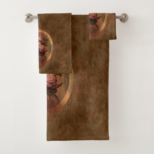Pioenrozen Bad Handdoek (Insitu)