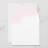 Pioenrozen bruids douche uitnodiging (Achterkant)