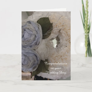 Pioenrozen Huwelijksfelicitaties Kaart
