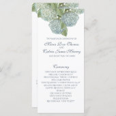 Pioenrozen Huwelijksprogramma Programma (Voorkant / Achterkant)