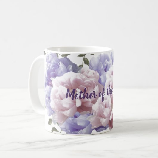 Pioenrozen Moeder van de Bruid Koffiemok (Voorkant links)