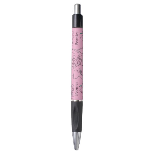 Pioenrozen Pen (Voorkant Verticaal)