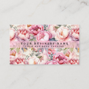 Pioenrozen Pioen Bloemen Visitekaartjes