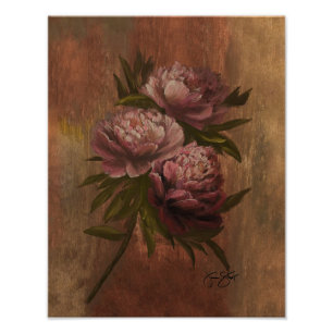 Pioenrozen Poster 11x14