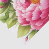 Pioenrozen Roze Bloem Moederdag Tissuepapier (Detail)