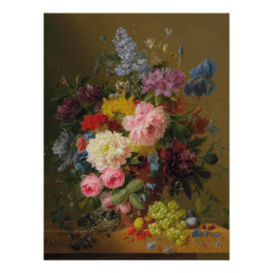 Pioenrozen, Tulpen, Rozen en Irissen – A. Bloemers Perfect Poster