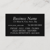 Pion Shop Koop & Verkoop Lening Hypotheek Visitekaartje (Achterkant)