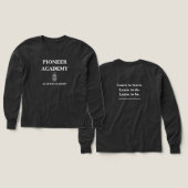 Pioneer Acton Academy Boys Tri-Blend Long Sleeve (Motif recto et verso)