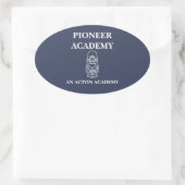 Pioneer Acton Academy Sticker ovale (Sac)