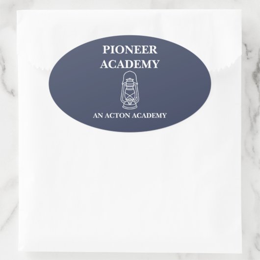 Pioneer Acton Academy Sticker ovale (Sac)