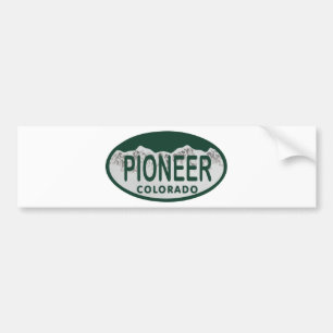 Pioneer Colorado-licentievalovaal Bumpersticker