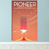 Pioneer Exploration of the Solar System Canvas Afdruk (Insitu (Houten vloer))