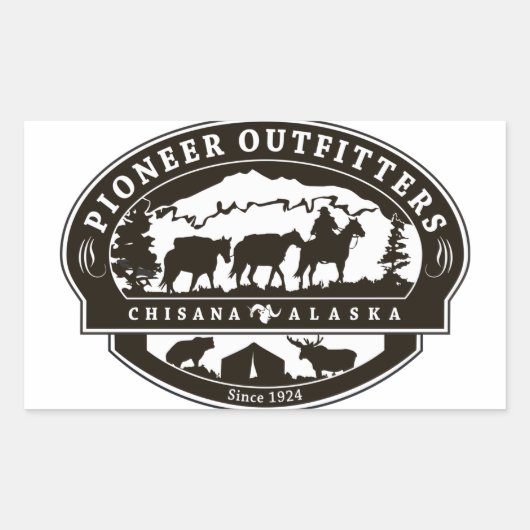 Pioneer Outfitters Logo autocollant (Devant)