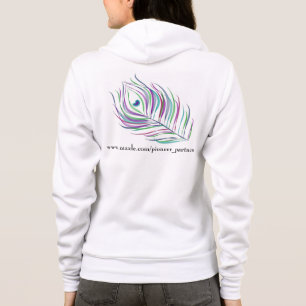 Pioneer partners zazzle peace-veer en -bloem hoodie