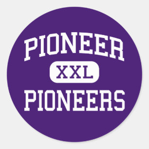 Pioneer - Pioniers - Hoog - Ann Arbor, België Ronde Sticker