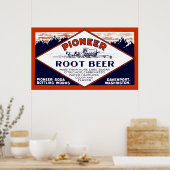  pioneer roet beer soda-reclame poster (Keuken)