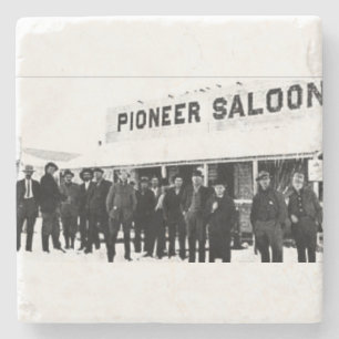 Pioneer Saloon Stenen Onderzetter