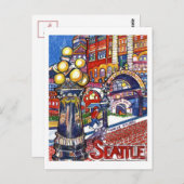 Pioneer Square Briefkaart (Voorkant / Achterkant)