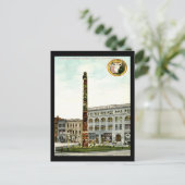 Pioneer Square, Seattle 1908 Vintage Briefkaart (Staand voorkant)