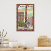 Pioneer Square - Seattle, WA Totem Poster (Keuken)