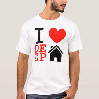 Pioneer stijl Ik hou van dikke muziek t-shirt