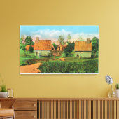 Pioneers Village Scene in Forest River Park # 2 Canvas Afdruk (Insitu (Woonkamer))