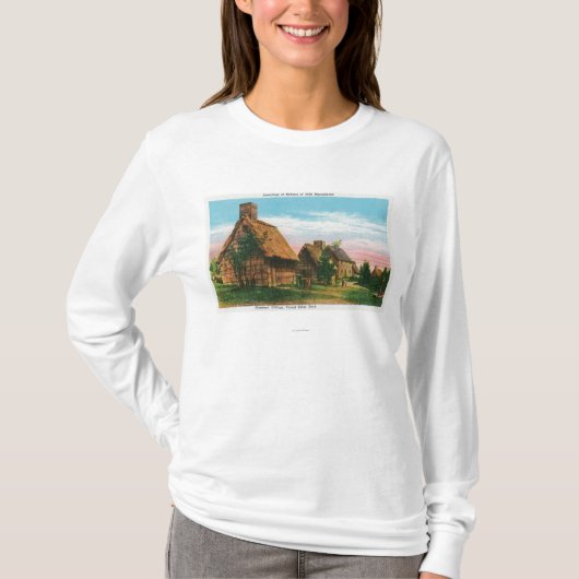 Pioneers Village Scene in Forest River Park T-shirt (Voorkant)