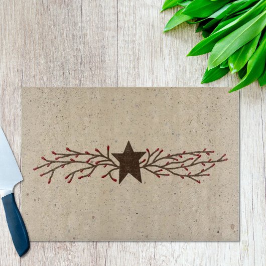 Pip Berry Star Glass Cutting Board Snijplank