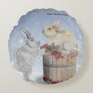 "Pipa & Marlow" Boganhues drukwerk Rond Kussen