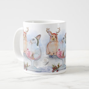 "Pipa & Marlow Serie" Boganhues print Extra Grote Beker