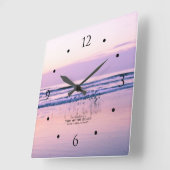 Pipe de sable à l'aube sur l'Ocean Beach Horloge (Angle)