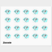 Pipe Fitter Stick Man Ronde Sticker (Vel)