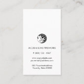 Pipe Layer Fitter Plumber Plumbing Visitekaartje (Achterkant)