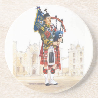 Pipe Major, Royal Scots Guards Zandsteen Onderzetter
