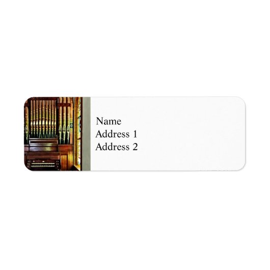 Pipe Organ in de kerk Etiket (Voorkant)