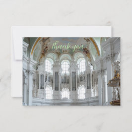 Pipe organ thank you card for musicians bedankkaart