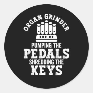 Pipe Organist Instrument Pipes Kerk Orgelspeler Ronde Sticker