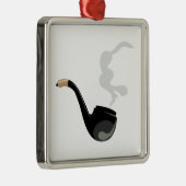 Pipe Smoke Metalen Ornament (Rechts)
