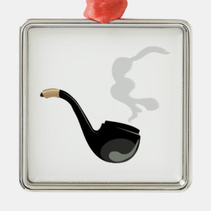 Pipe Smoke Metalen Ornament