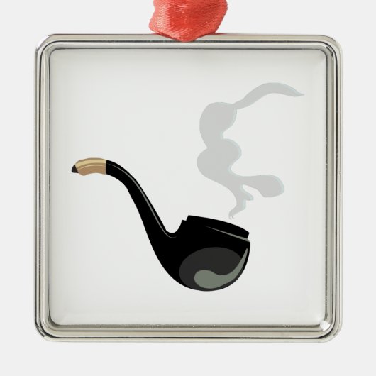 Pipe Smoke Metalen Ornament (Voorkant)