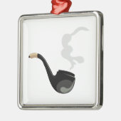 Pipe Smoke Metalen Ornament (Links)