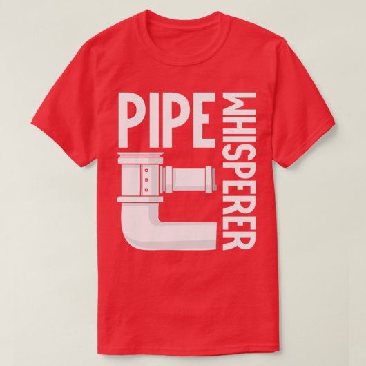 Pipe Whisperer Funny Plumber Saying Plumbing T-shirt (Design voorkant)